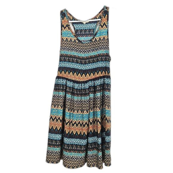 Altar'd State Dresses & Skirts - ALTAR'D STATE Sleeveless Tank Dress Womens SMALL Stripe Tribal Pattern
